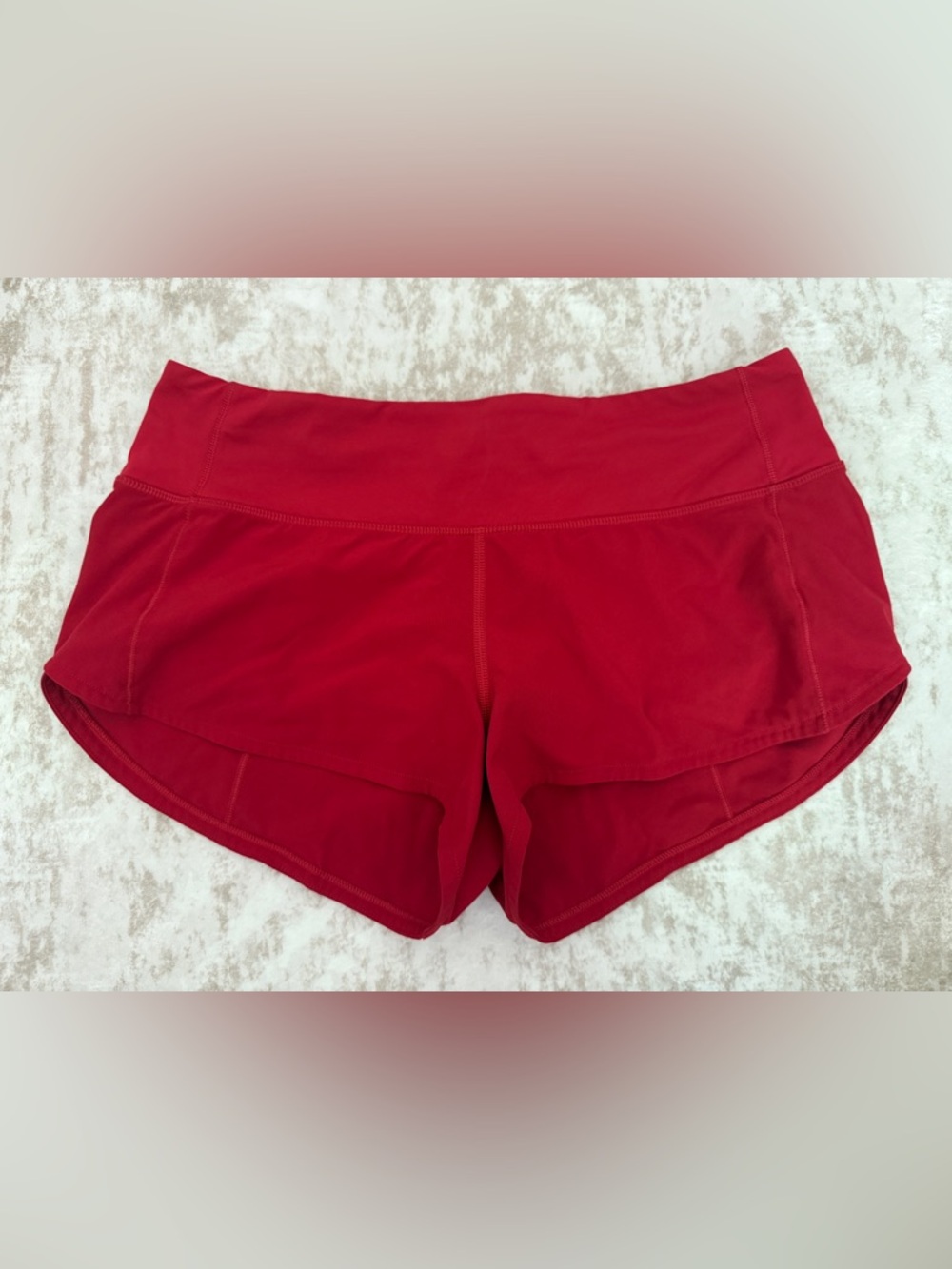 Lululemon Speed Up Shorts Low Rise 2.5” Red Size 4